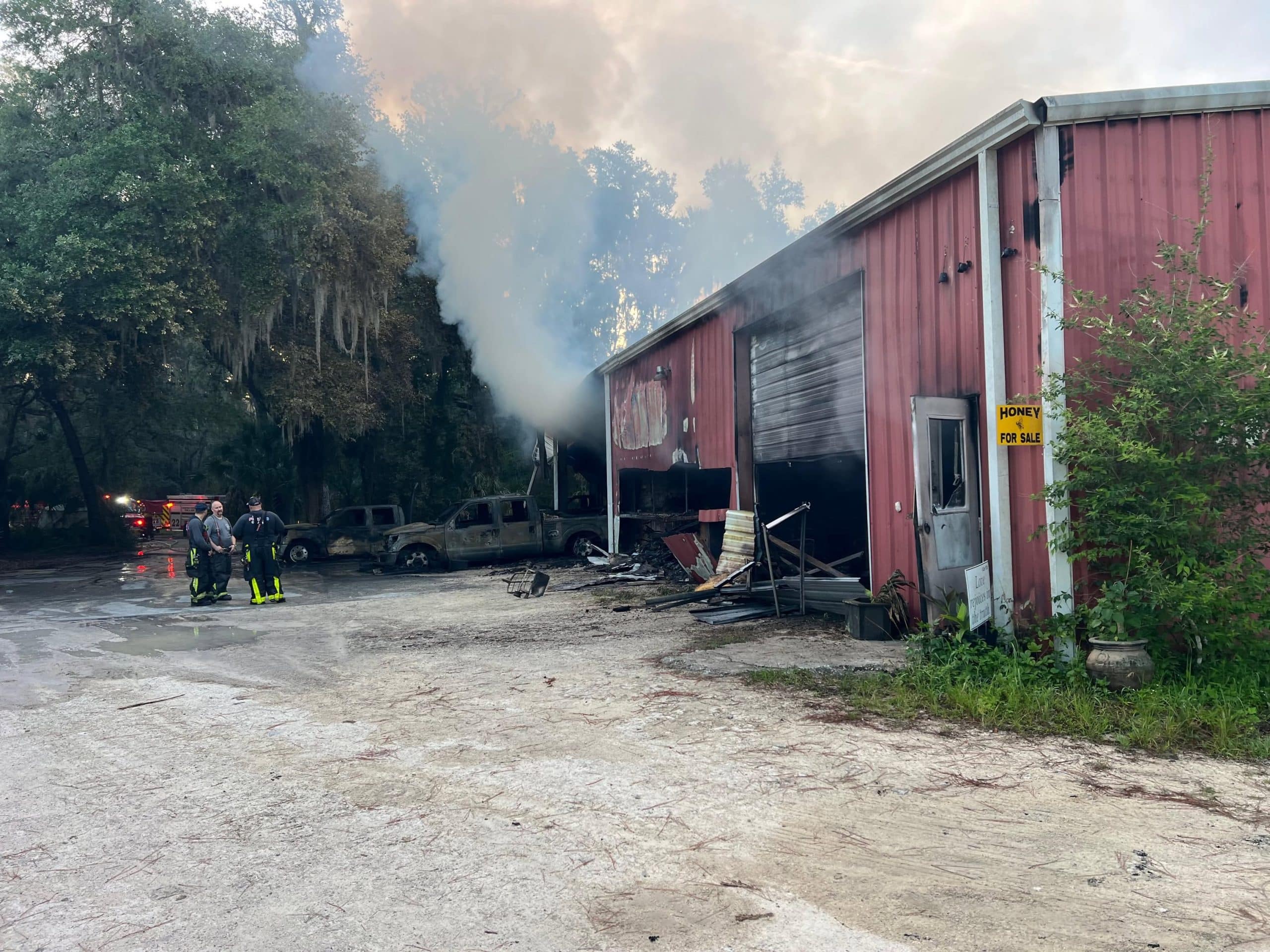 Fire devastates Indian Summer Honey Farm